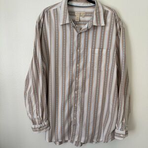 Territory Ahead Shirt Button Front Embroidery Detailing Size XXL White